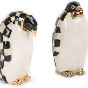 MacKenzie-Childs Penguin Salt & Pepper Set.